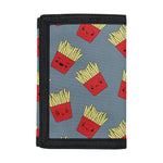 Cute French Fries Pattern Print Trifold Wallet