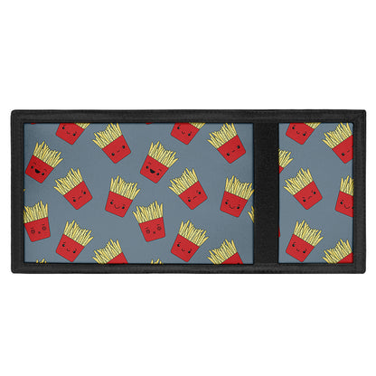 Cute French Fries Pattern Print Trifold Wallet
