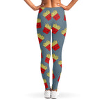 Cute French Fries Pattern Print Women's Leggings