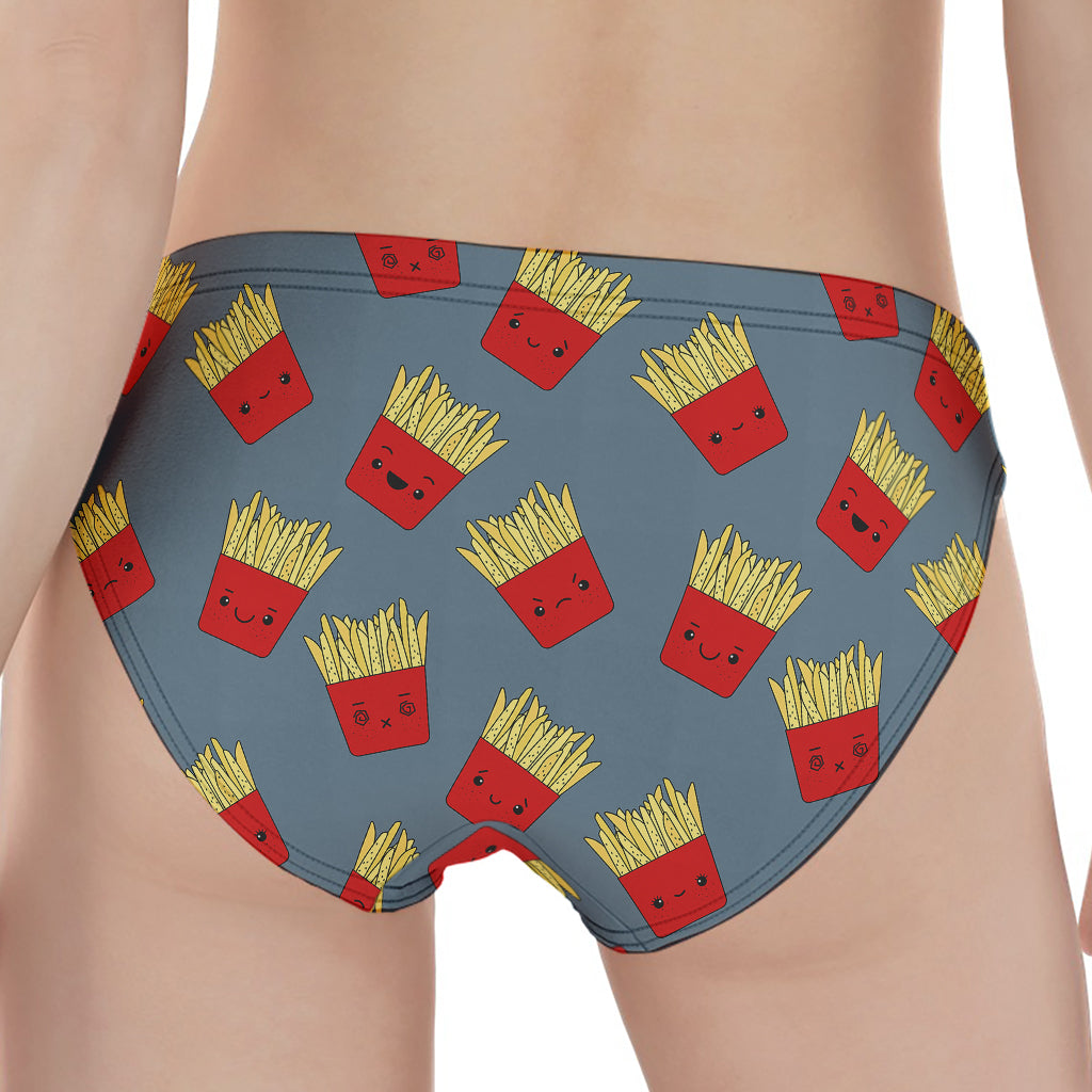 Cute French Fries Pattern Print Women's Panties