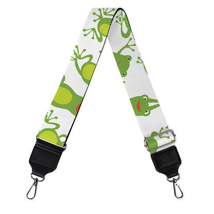 Cute Frog Pattern Print Bag Strap