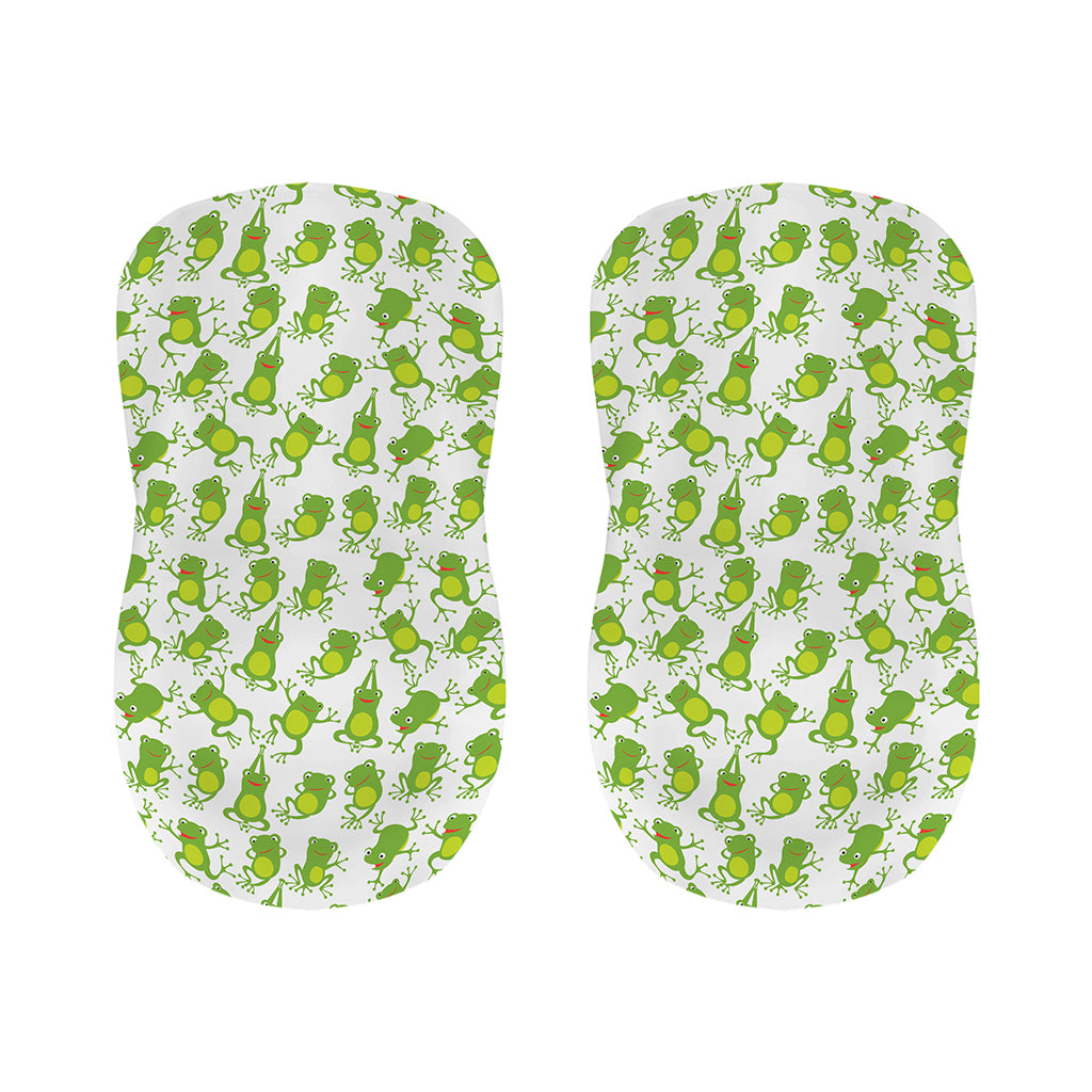 Cute Frog Pattern Print Bar Stool Covers