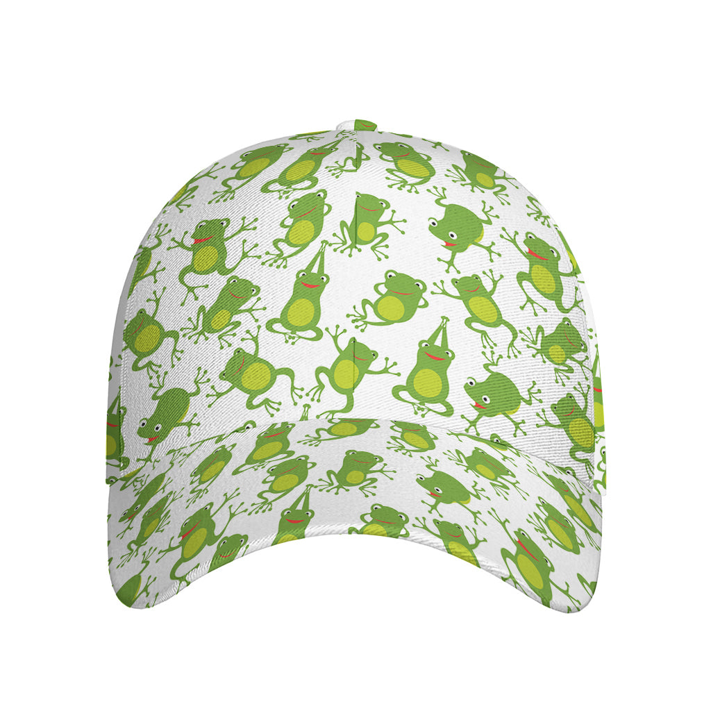 Cute Frog Pattern Print Baseball Cap