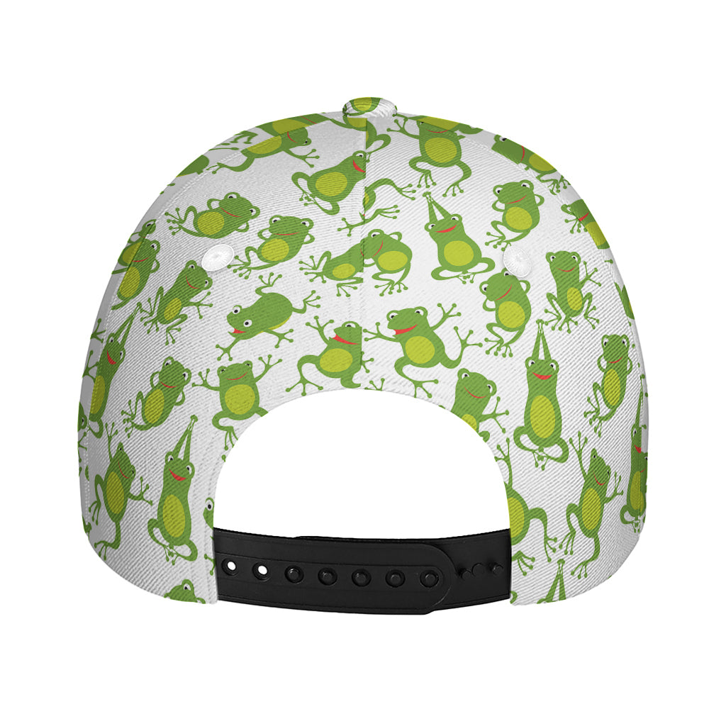 Cute Frog Pattern Print Baseball Cap