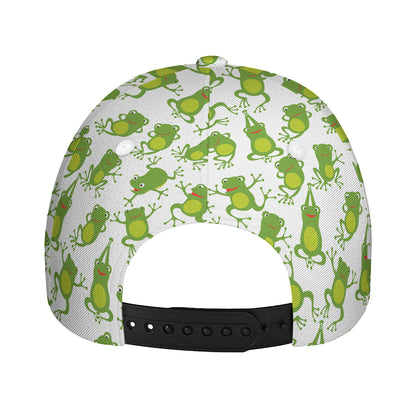 Cute Frog Pattern Print Baseball Cap