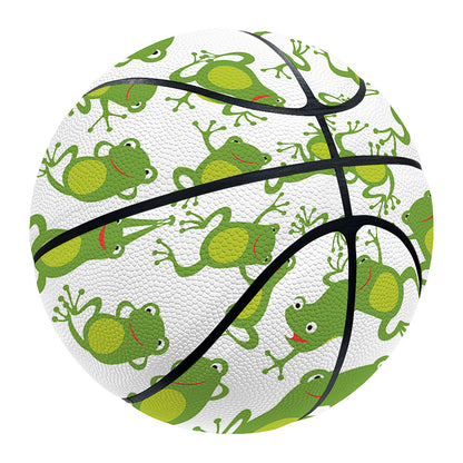 Cute Frog Pattern Print Basketball