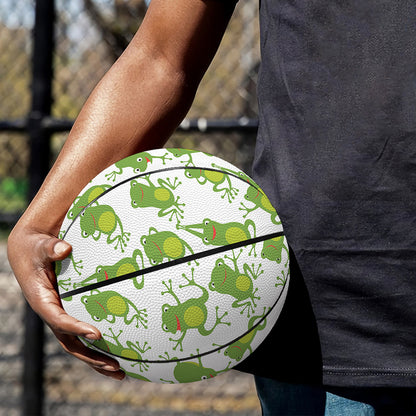 Cute Frog Pattern Print Basketball