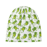 Cute Frog Pattern Print Beanie
