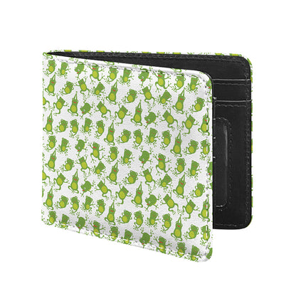 Cute Frog Pattern Print Bifold Wallet