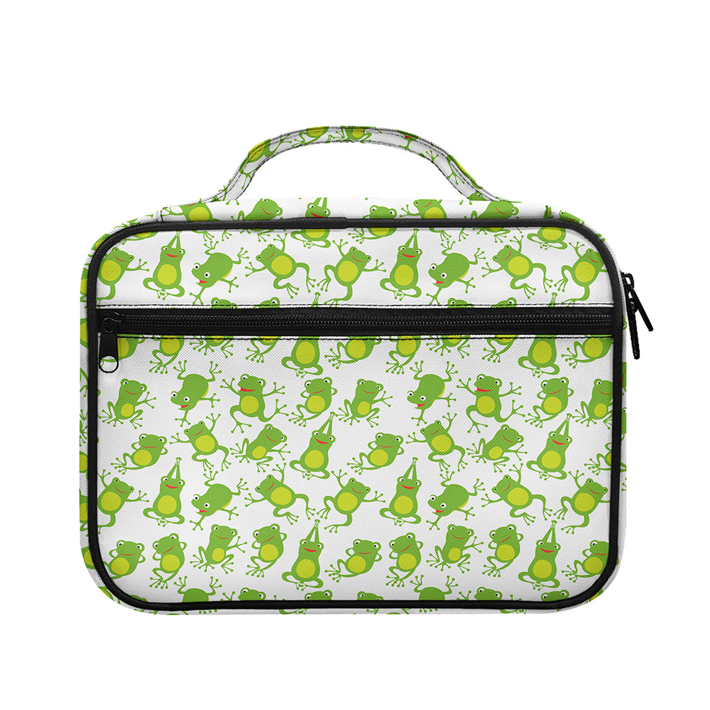 Cute Frog Pattern Print Briefcase Bible Bag