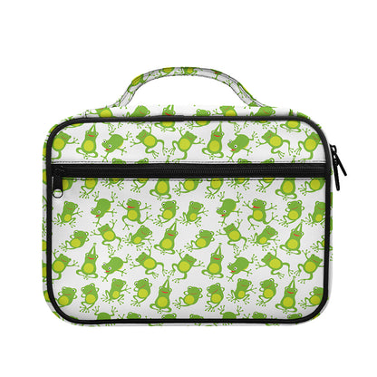 Cute Frog Pattern Print Briefcase Bible Bag