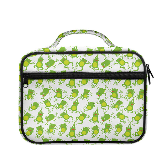 Cute Frog Pattern Print Briefcase Bible Bag