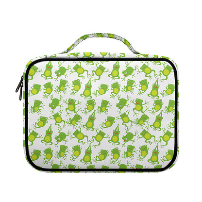 Cute Frog Pattern Print Briefcase Bible Bag