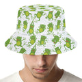 Cute Frog Pattern Print Bucket Hat