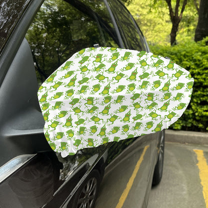 Cute Frog Pattern Print Car Side Mirror Covers