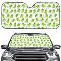 Cute Frog Pattern Print Car Windshield Sun Shade
