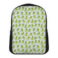 Cute Frog Pattern Print Casual Backpack