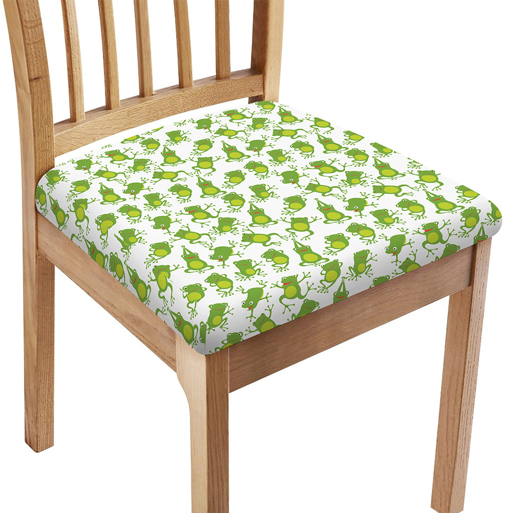 Cute Frog Pattern Print Chair Cushion Cover