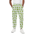 Cute Frog Pattern Print Cotton Sweatpants
