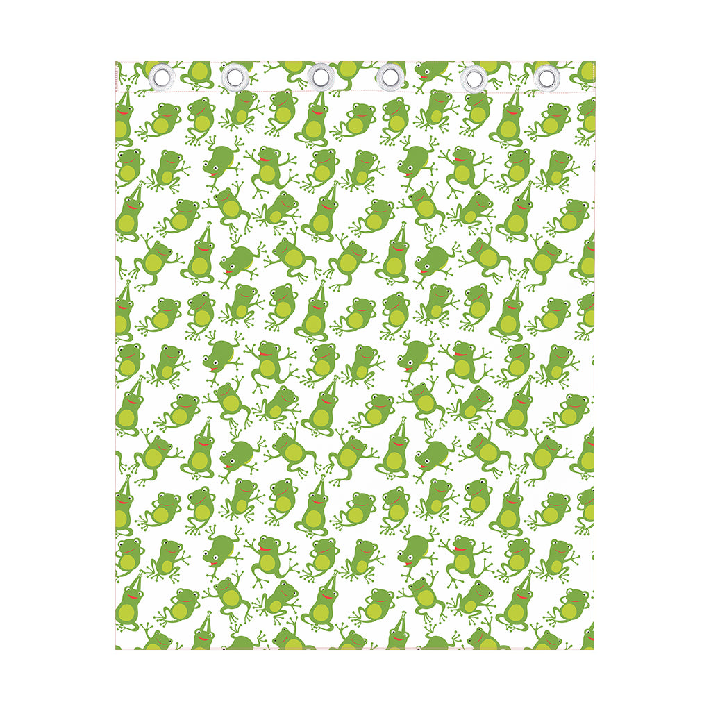 Cute Frog Pattern Print Curtain