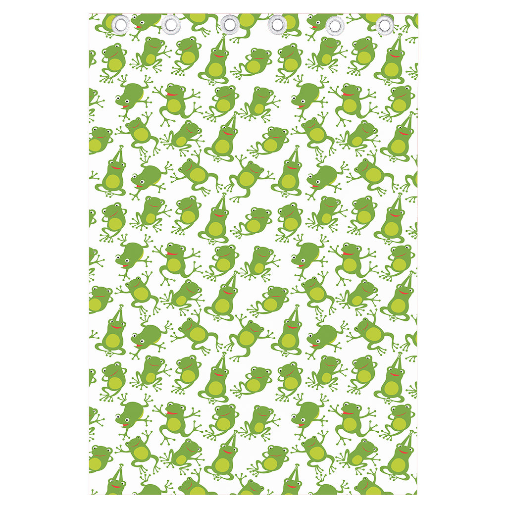 Cute Frog Pattern Print Curtain