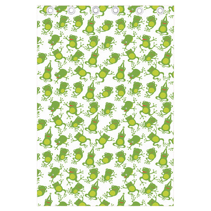 Cute Frog Pattern Print Curtain