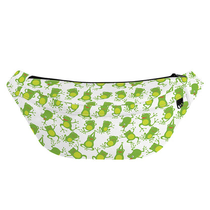 Cute Frog Pattern Print Fanny Pack