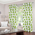 Cute Frog Pattern Print Grommet Curtains
