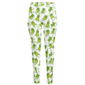Cute Frog Pattern Print High-Waisted Pocket Leggings