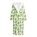 Cute Frog Pattern Print Hooded Bathrobe