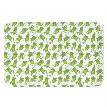 Cute Frog Pattern Print Indoor Door Mat