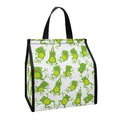 Cute Frog Pattern Print Insulated Lunch Tote