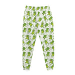 Cute Frog Pattern Print Jogger Pants