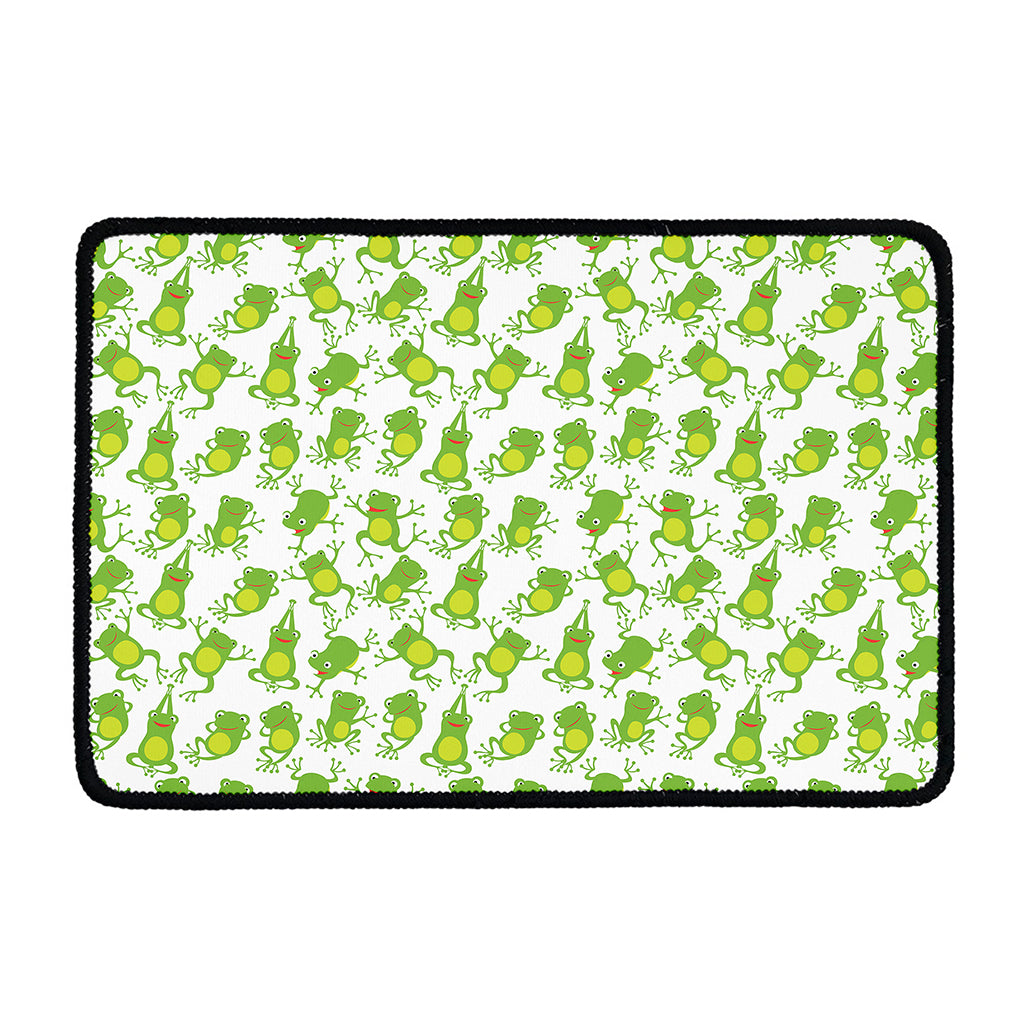 Cute Frog Pattern Print Kitchen Mat