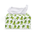 Cute Frog Pattern Print Leather Tissue Box Cover
