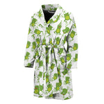 Cute Frog Pattern Print Men's Bathrobe