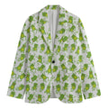Cute Frog Pattern Print Men's Blazer