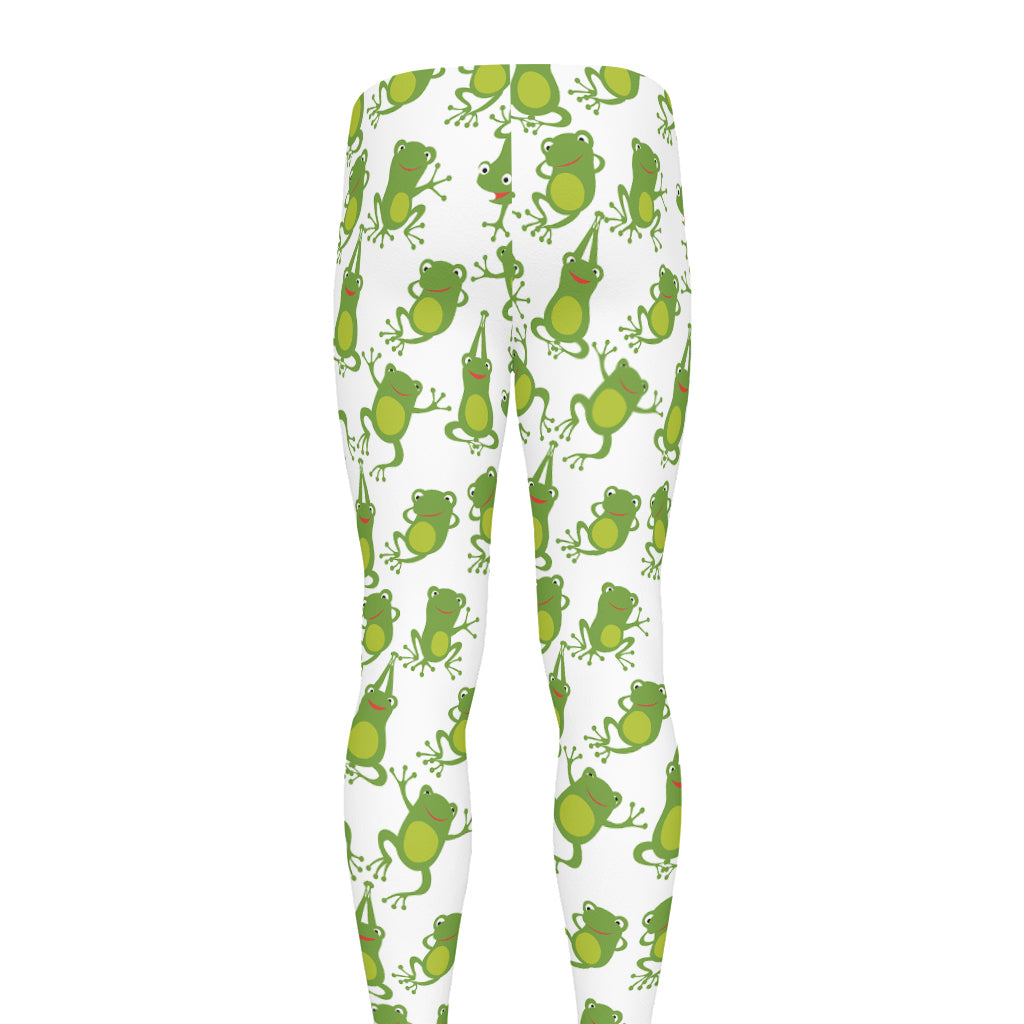 Cute Frog Pattern Print Men's leggings