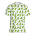 Cute Frog Pattern Print Men's Athletic T-Shirt