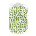 Cute Frog Pattern Print Mesh Laundry Hamper
