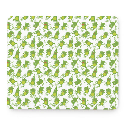 Cute Frog Pattern Print Mouse Pad