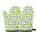 Cute Frog Pattern Print Oven Mitts