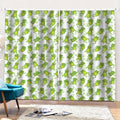 Cute Frog Pattern Print Pencil Pleat Curtains