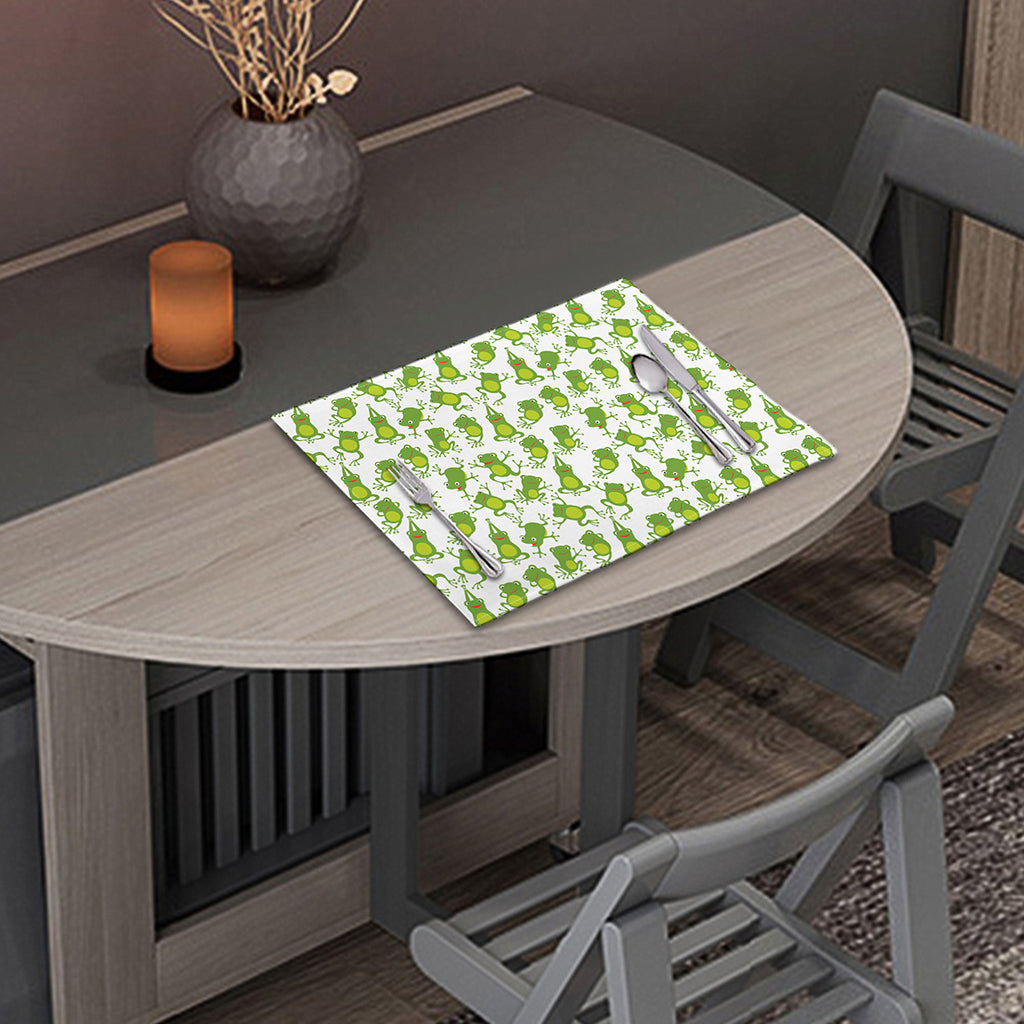 Cute Frog Pattern Print Placemat
