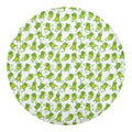 Cute Frog Pattern Print Round Blanket