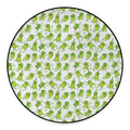 Cute Frog Pattern Print Round Floor Mat