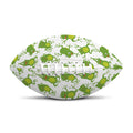 Cute Frog Pattern Print Rugby Ball