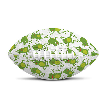 Cute Frog Pattern Print Rugby Ball