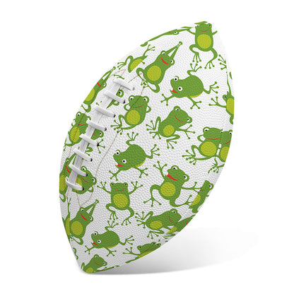 Cute Frog Pattern Print Rugby Ball