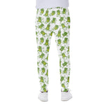 Cute Frog Pattern Print Scuba Joggers